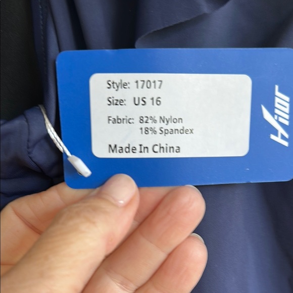 Blue One-Shoulder Ruffled One Piece - Picture 5 of 5